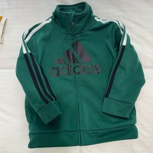 Adidas Toddler Zip-Up Hoodie - 24M Boys’ Lightweight Jacket Activewear